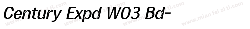 Century Expd W03 Bd字体转换